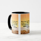 Römer 13:8 KJV Bible Verse Pic Zwei-Tone-Tasse Tasse (Vorderseite Links)