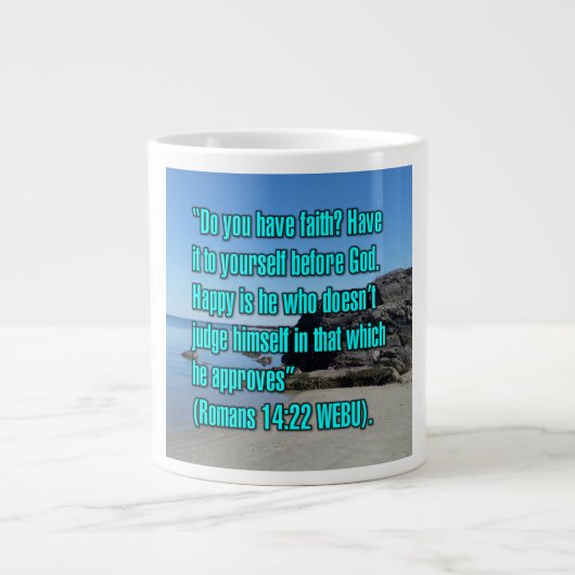 Römer 14:22 WEBU Tasse (Vorderseite)