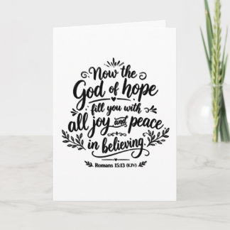 Römer 15:13 Bibelvers Handlettering Christlich Dankeskarte