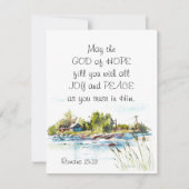 Römer 15:13 Christliche Flachkarte Gottes der Hoff (Vorderseite)