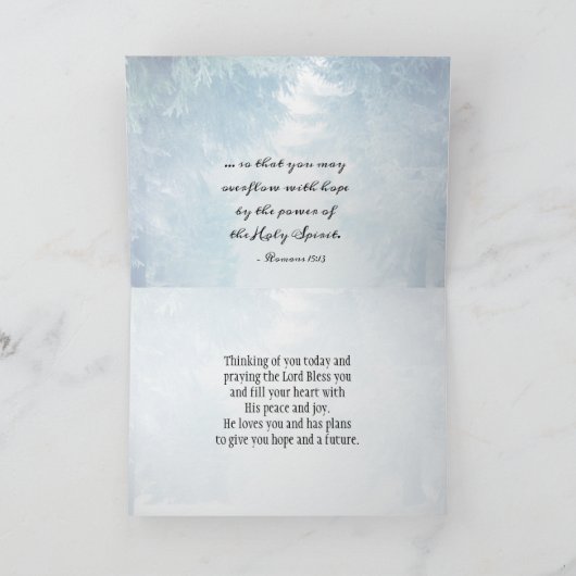 Römer 15:13 Der Gott der Hoffnung Karte (Innenseite)