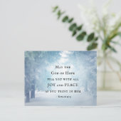 Römer 15:13 Der Gott der Hoffnung Postkarte (Stehend Vorderseite)