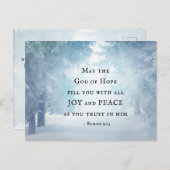 Römer 15:13 Der Gott der Hoffnung Postkarte (Vorne/Hinten)