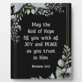 Römer 15:13 Gott der Hoffnung Bibel Verse Tischdec Fotoplatte (Vorderseite)