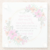 Römer 15:13 - Gott der Hoffnung Bibelverse Glasuntersetzer (Rückseite)