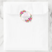 Römer 15:13 - Gott der Hoffnung Bibelverse Quadratischer Aufkleber (Tasche)