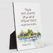 Römer 15:13 Gott der Hoffnung Christliches Verse Fotoplatte (Seite)