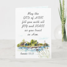 Römer 15:13 Gott der Hoffnung Christliches Verse
