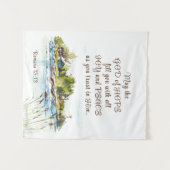 Römer 15:13 Gott der Hoffnung Christliches Verse Wandteppich (Vorderseite (Horizontal))