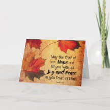 Römer 15:13 Gott der Hoffnung Herbstleaves
