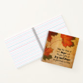 Römer 15:13 Gott der Hoffnung Herbstleaves Notizblock (Innenseite)