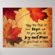 Römer 15:13 Gott der Hoffnung Herbstleaves