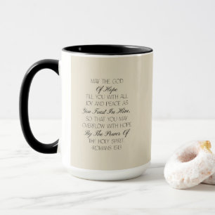Römer 15:13 Hoffnung Bibelvers Tasse