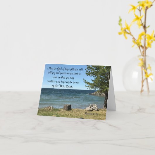 Römer 15:13 karte (Gelbe Blume)