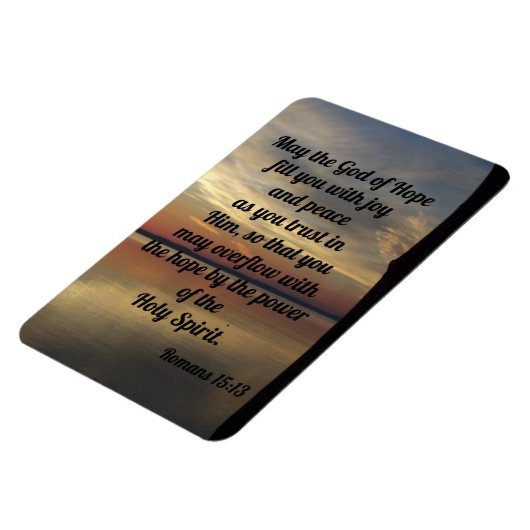 Römer 15:13 Kühlschrank Magnet (Linke Seite)