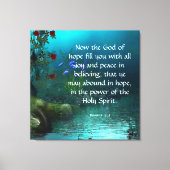 Römer 15:13 leinwanddruck (Vorderseite)