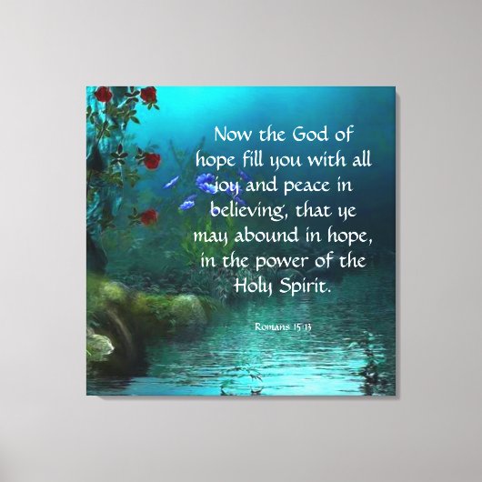 Römer 15:13 leinwanddruck (Vorderseite)