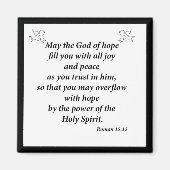 Römer 15:13 magnet (Vorne)