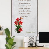 Römer 15:13 Mai Gott füllen Sie mit Freudenposter Poster (Heimbüro)