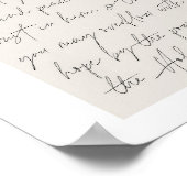 Römer 15:13 Minimal Boho Beige Arch Script Poster (Ecke)