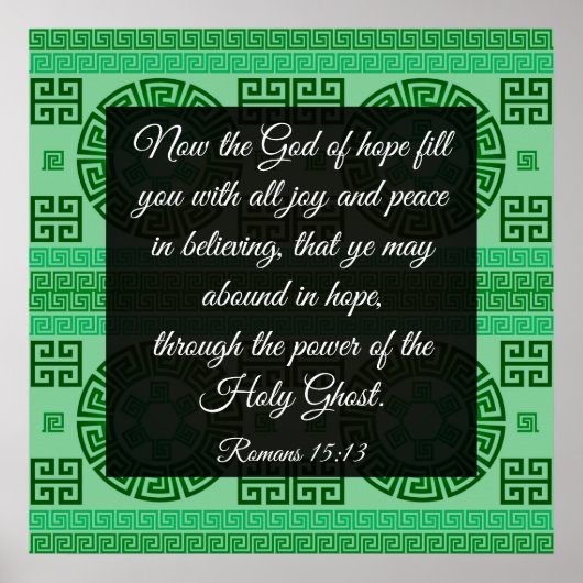 Römer 15:13 Poster (Vorne)