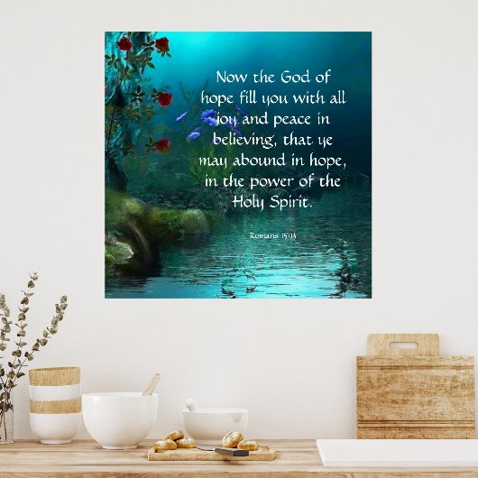 Römer 15:13 poster (Küche)