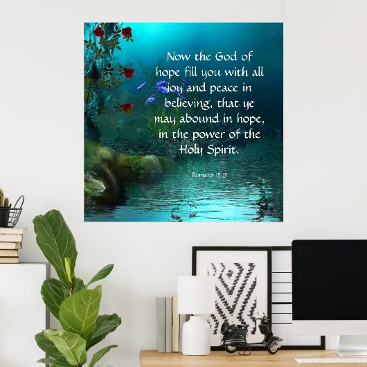 Römer 15:13 poster (Heimbüro)