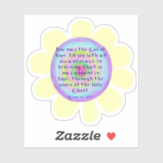 Römer 15:13 Vinyl-Aufkleber nach Maß geschnitten Aufkleber