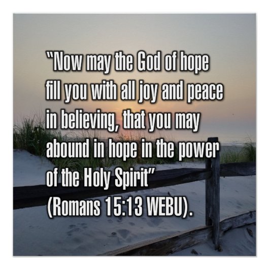 Römer 15:13 WEBU Poster (Vorderseite)