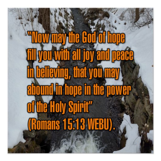 Römer 15:13 WEBU Poster (Vorderseite)