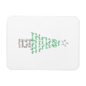 Römer 15:13 Weihnachtsbaum Gott Hoffnung Freude un Magnet (Horizontal)