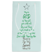 Römer 15:13 Weihnachtskarte Gott hoffen Freude & F Kleine Geschenktüte (Vorderseite)