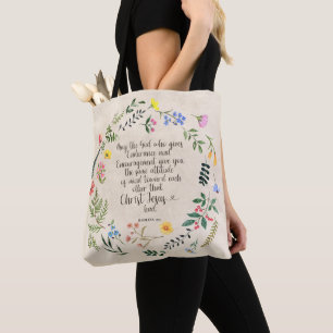 Römer 15:15 Christlicher Bibelvers Aquarell  Tasche
