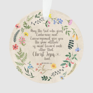 Römer 15:5 Bibelvers Bild Ornament