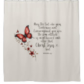 Römer 15:5 Bibelverse Bild Duschvorhang (Vorderseite)