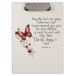 Römer 15:5 Bibelverse Bild Klemmbrett