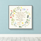 Römer 15:5 Bibelverse Bild Leinwanddruck (Insitu (Holzboden))