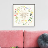 Römer 15:5 Bibelverse Bild Leinwanddruck (Insitu (Wohnzimmer))