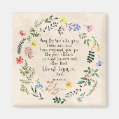 Römer 15:5 Bibelverse Bild Magnet (Vorne)