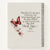 Römer 15:5 Bibelverse Bild Notizblock (Rückseite)