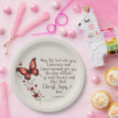 Römer 15:5 Bibelverse Bild Pappteller (Party)