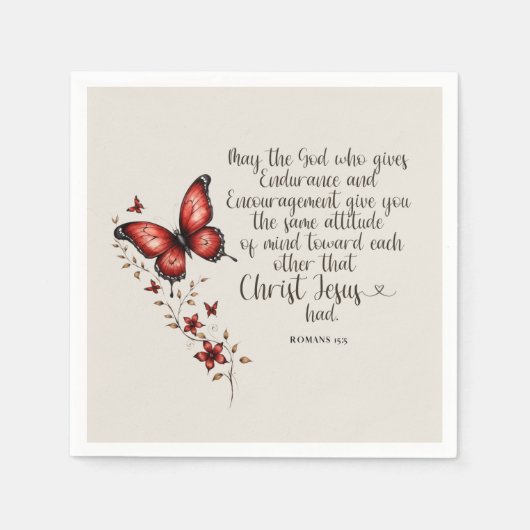 Römer 15:5 Bibelverse Bild Serviette (Vorderseite)