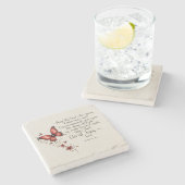 Römer 15:5 Bibelverse Bild Steinuntersetzer (Seitenansicht)