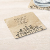 Römer 15:5 Bibelverse Papier Napkins Rechteckiger Pappuntersetzer (angewinkelt)