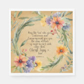 Römer 15:5 Bibelverse Papier Napkins Serviette (Vorderseite)