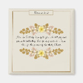 Römer 15 Gott der Hoffnung Floral Inspiration Küch Magnet (Vorne)