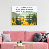 Römer 1:16 Bibelverse KJV Gemälde Kunst Leinwanddruck (Insitu (Wohnzimmer))