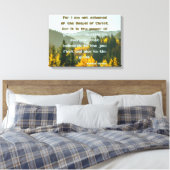 Römer 1:16 Bibelverse KJV Gemälde Kunst Leinwanddruck (Insitu (Schlafzimmer))