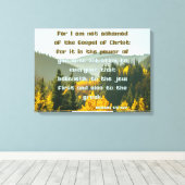 Römer 1:16 Bibelverse KJV Gemälde Kunst Leinwanddruck (Insitu (Holzboden))