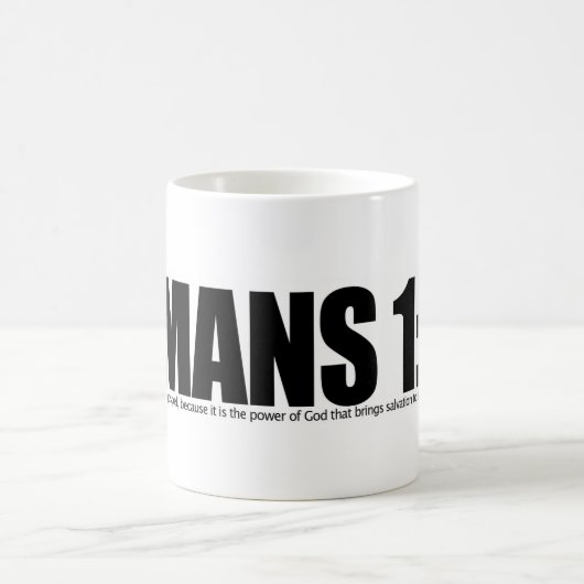 Römer-1:16 Kaffeetasse (Mittel)